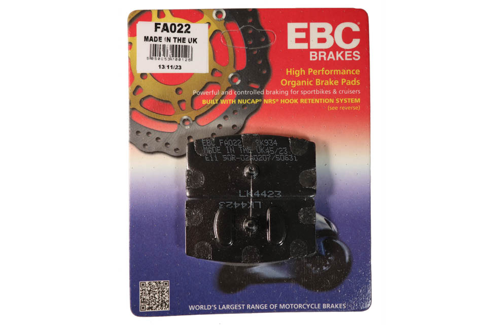 EBC Brake Pads Set, Front FA343 & Rear FA197, Organic, TÜV Approved