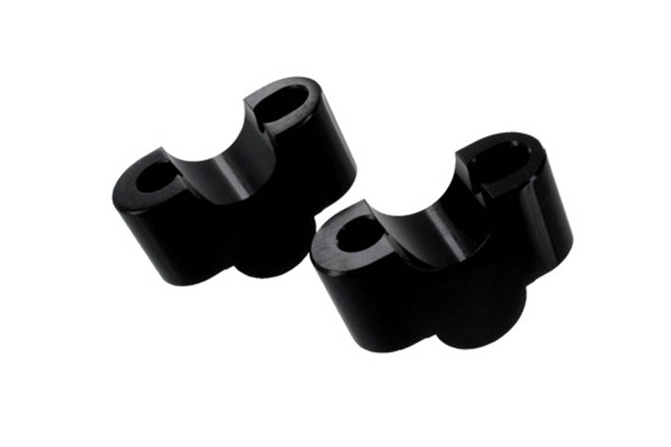 Handlebar Risers 35mm Black BMW Airhead GS