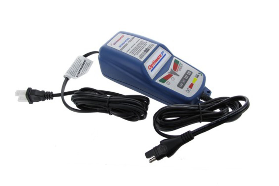 OptiMate 3 Motorcycle Battery Charger - 12V Automatic Optimiser & Conditioner For Lead-Acid, AGM, Gel, LiFePO4