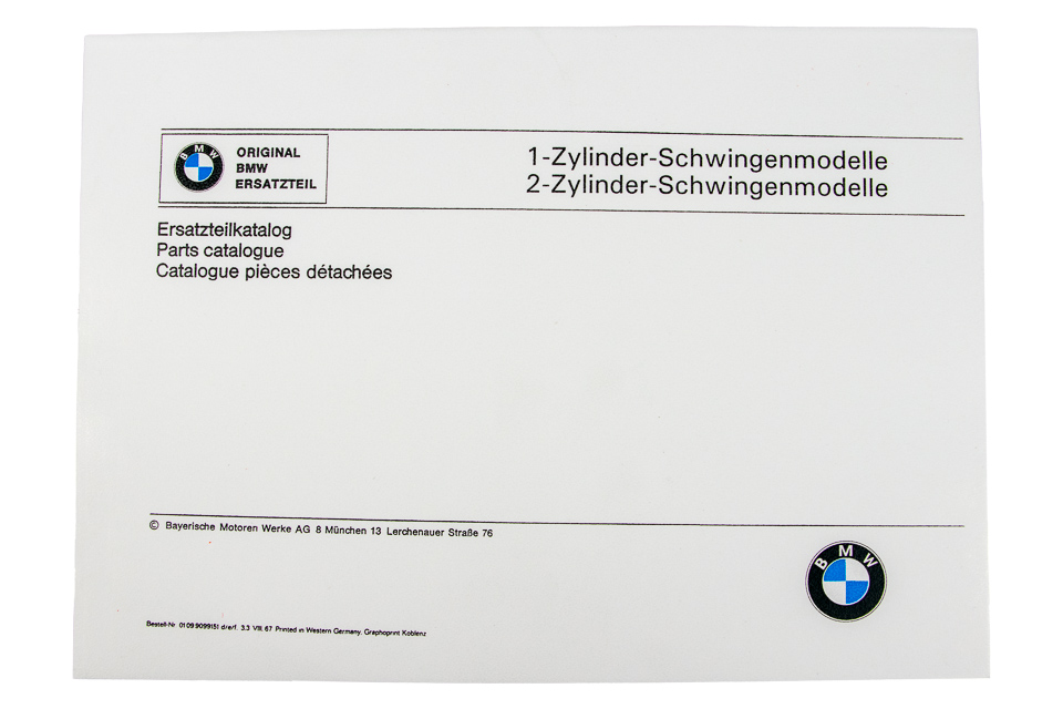 BMW Brochure R69 R69S R60 R50 & US 1960 to 1965 1966 1967 1968 1969 REPRO 