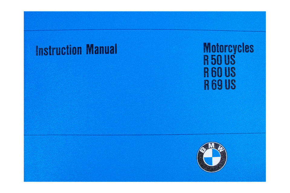 BMW R50 R60 R69 R69S Shop Manual – Vintage Motorcycle Repair Instructions