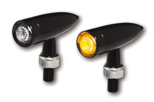 Mono Bullet Long LED Indicators, Black