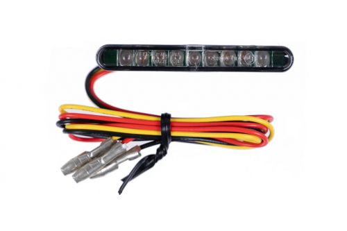 Stripe LED Tail Light, Clear Glass