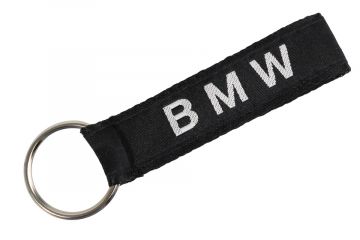 Key Ring "B M W" , Black