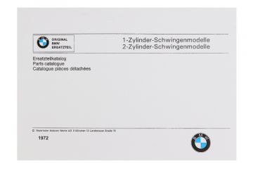 BMW Parts Catalog 26/27-R 50/50S/60/69/69S 1972 Version A5