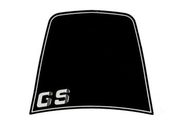 Sticker for wind deflector, black