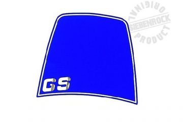 Sticker for wind deflector, blue