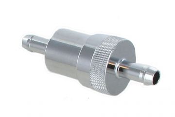 Aluminum Fuel Filter 6.5mm Silver