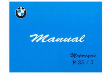 BMW Owner's Manual R25/3